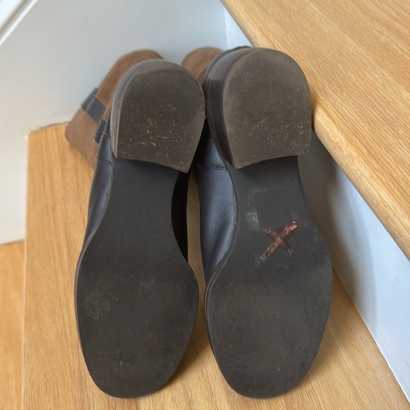 Colin Stuart women’s low ~14” riding boots brown leather suede size 7.5 low heel - Picture 5 of 8